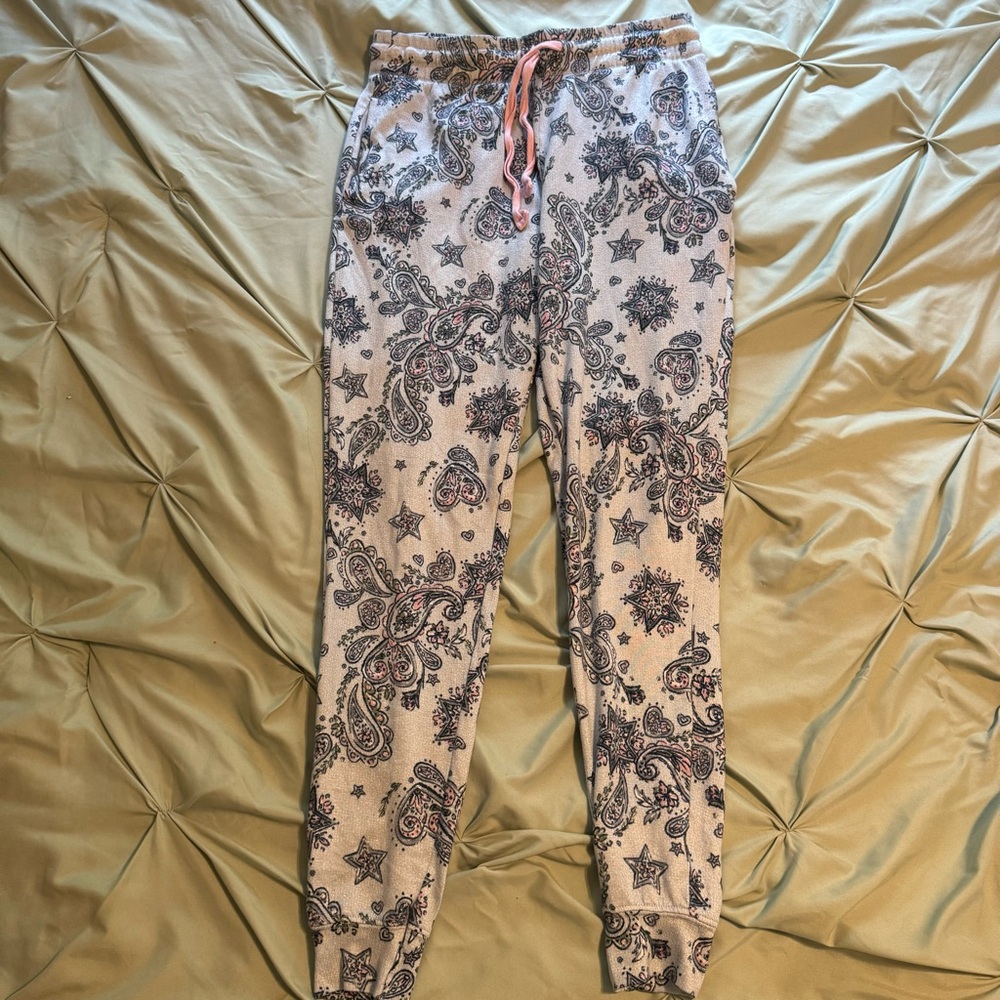 Paisley Print Joggers